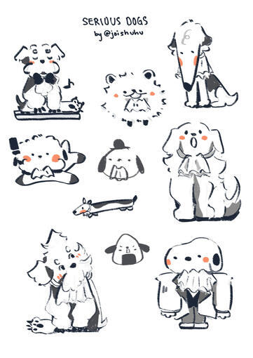 Doggos Stickersheet design