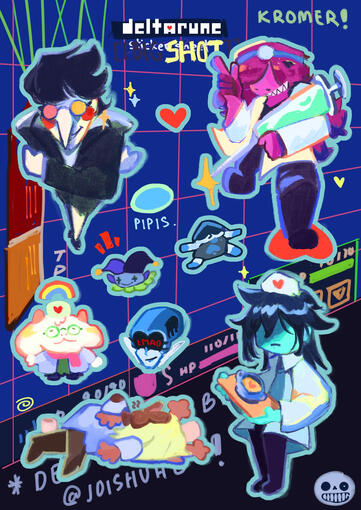 Deltarune StickerSheet design