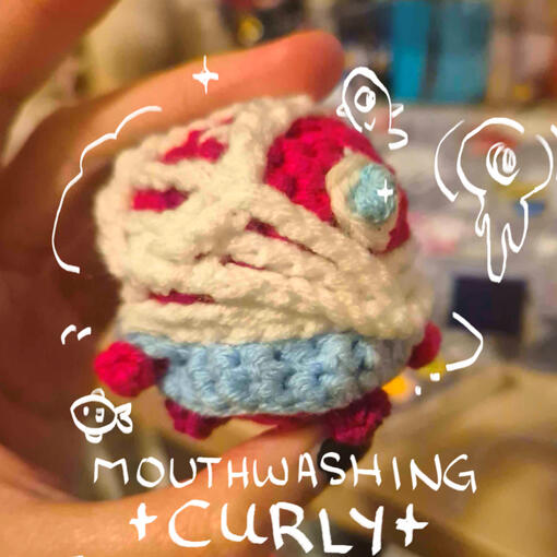 Curly Mouthwashing Original Crochet