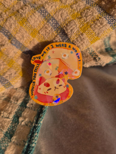 Puppycat worm Sticker